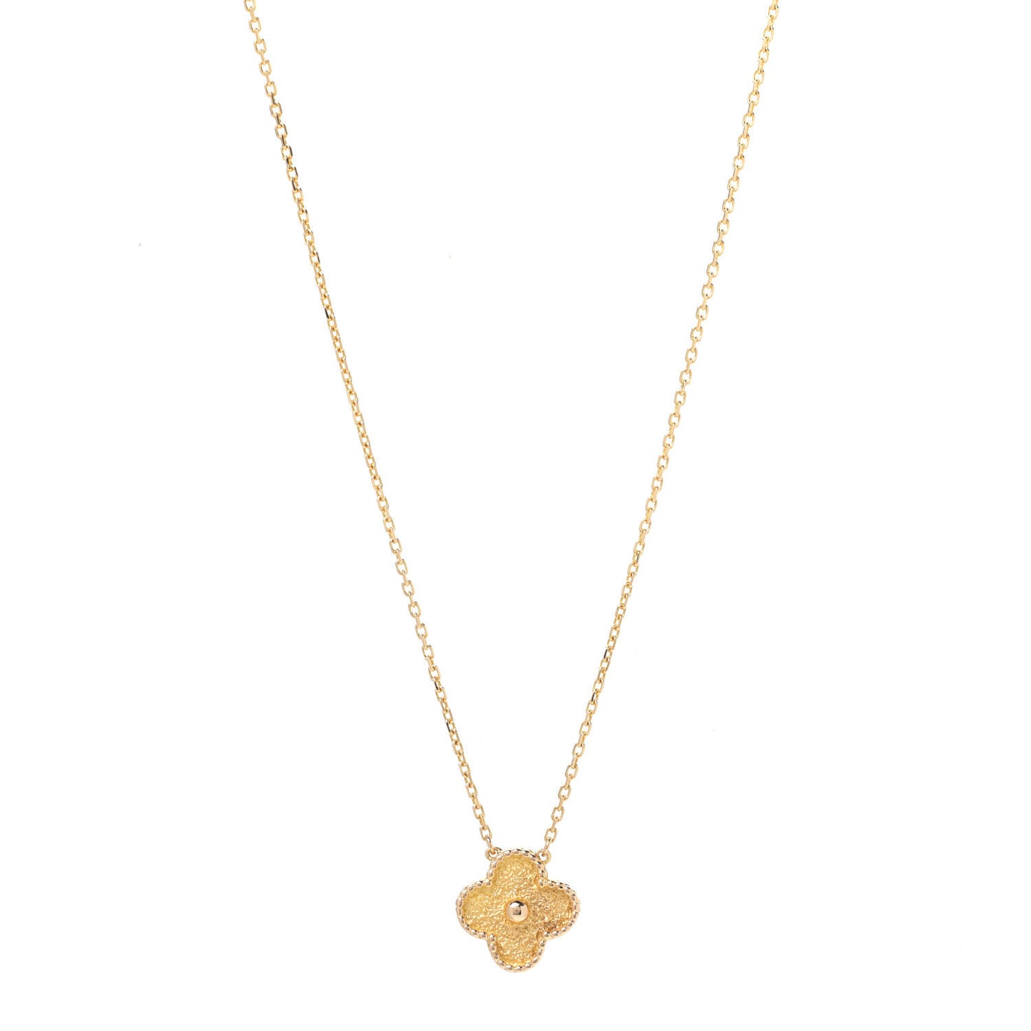 18K Yellow Gold Vintage Alhambra Pendant Necklace