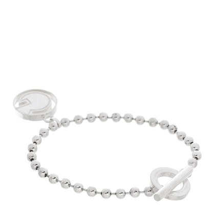 Gucci Sterling Silver Boule Bead Charm Toggle Bracelet 2 of 4