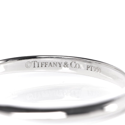 Tiffany Platinum Diamond Three Stone Milgrain Ring 52 6 4 of 4