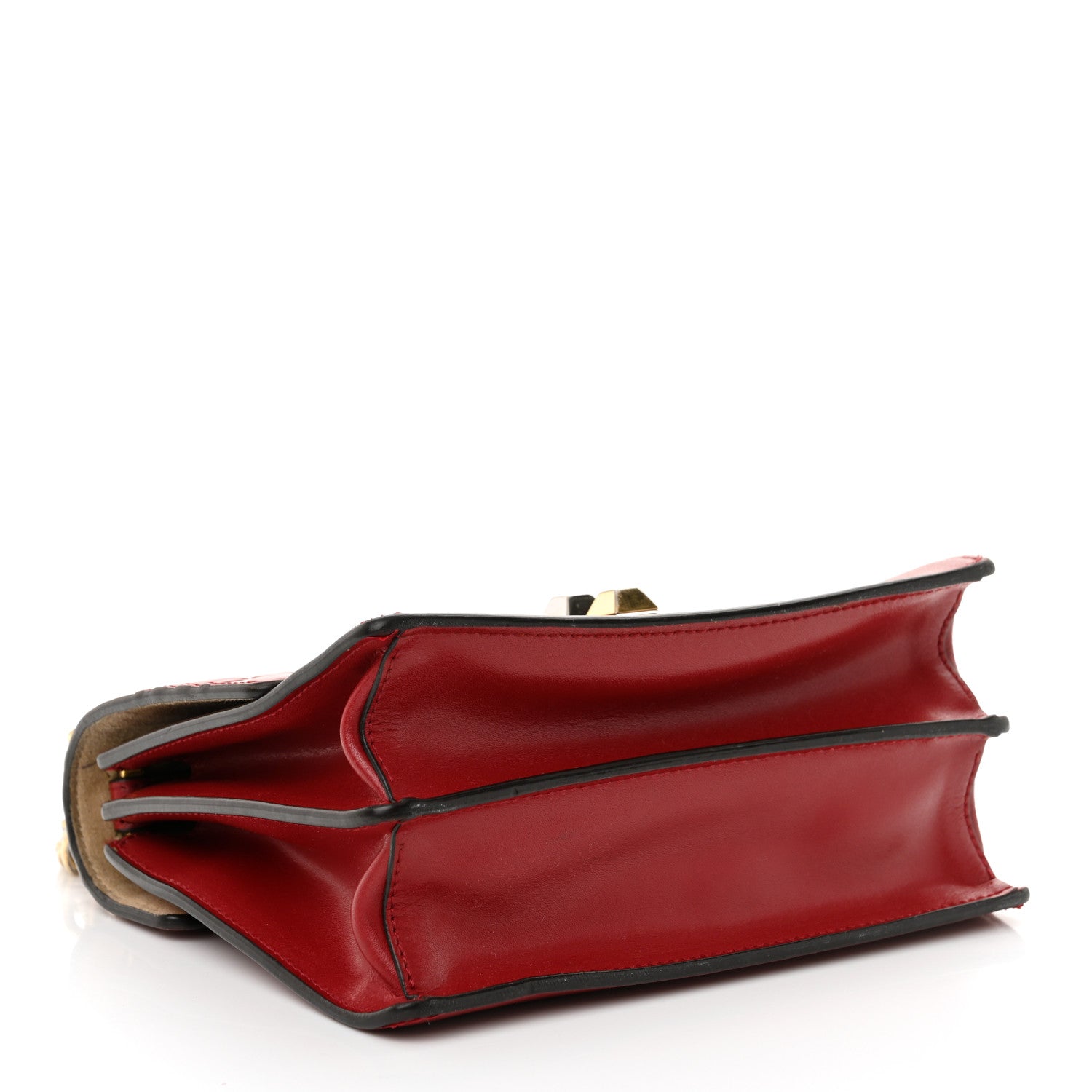 Fendi Vitello Liberty FF 1974 Embossed Small Kan I Shoulder Bag Fragola 4 of 14