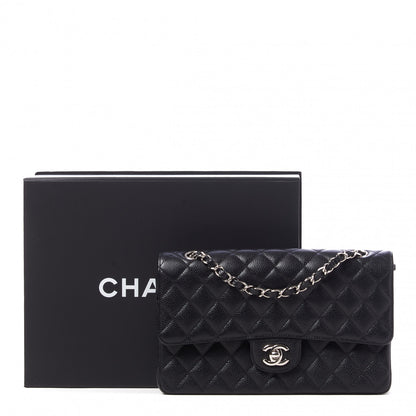 Chanel Caviar Quilted Medium Double Flap Black 10 of 10