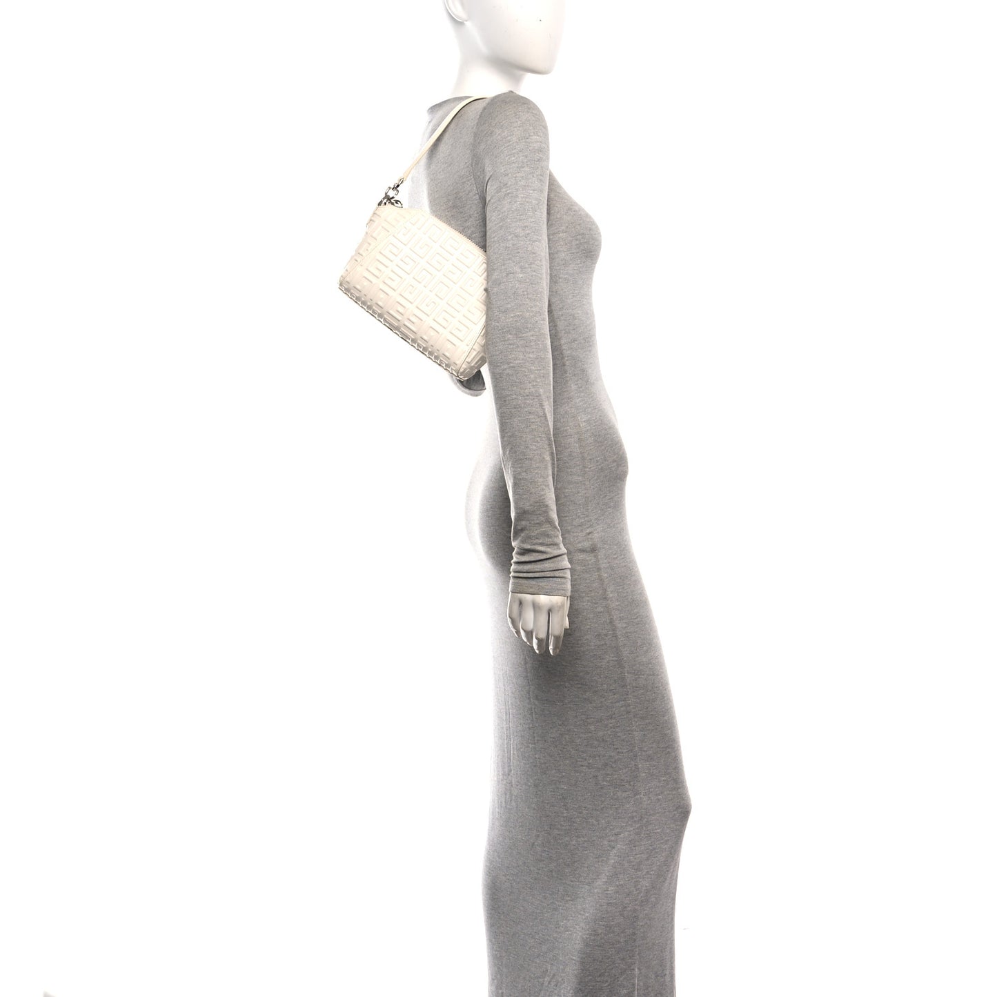 Calfskin Logo Embossed XS Antigona 4G Ivory