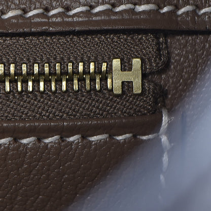 Hermes Togo Horseshoe Birkin 35 Chocolate Etoupe 32 of 35