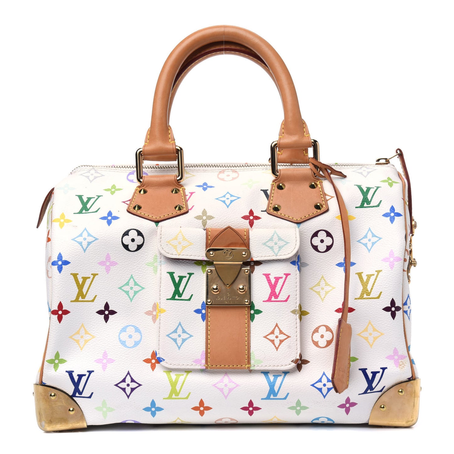 Monogram Multicolor Speedy 30 White
