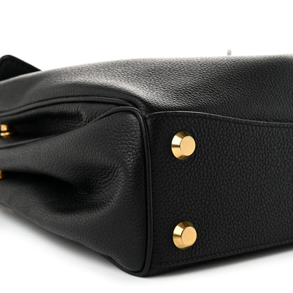 Balenciaga Grained Calfskin Small Rodeo Top Handle Handbag Black 8 of 10
