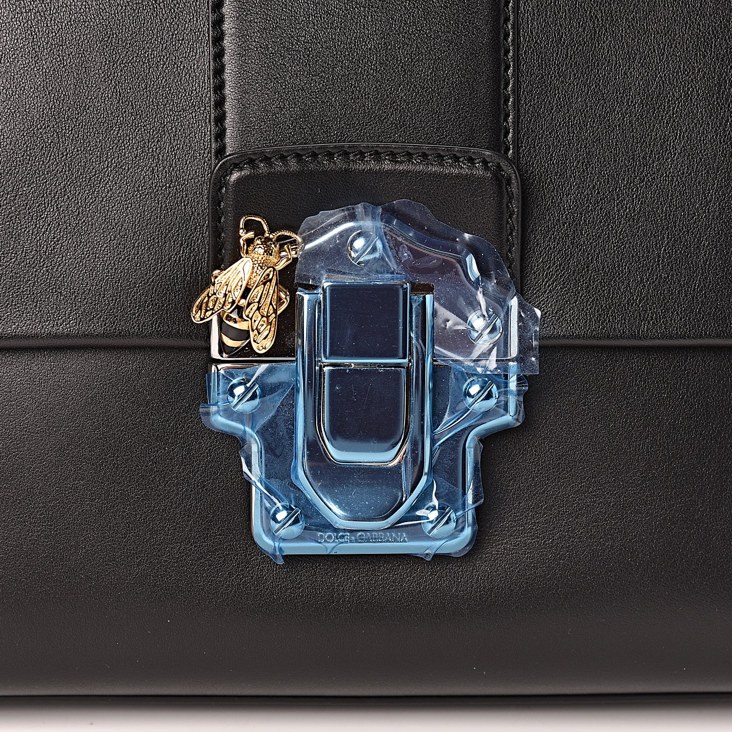 Dolce & Gabbana Calfskin Lucia Satchel Black 10 of 10