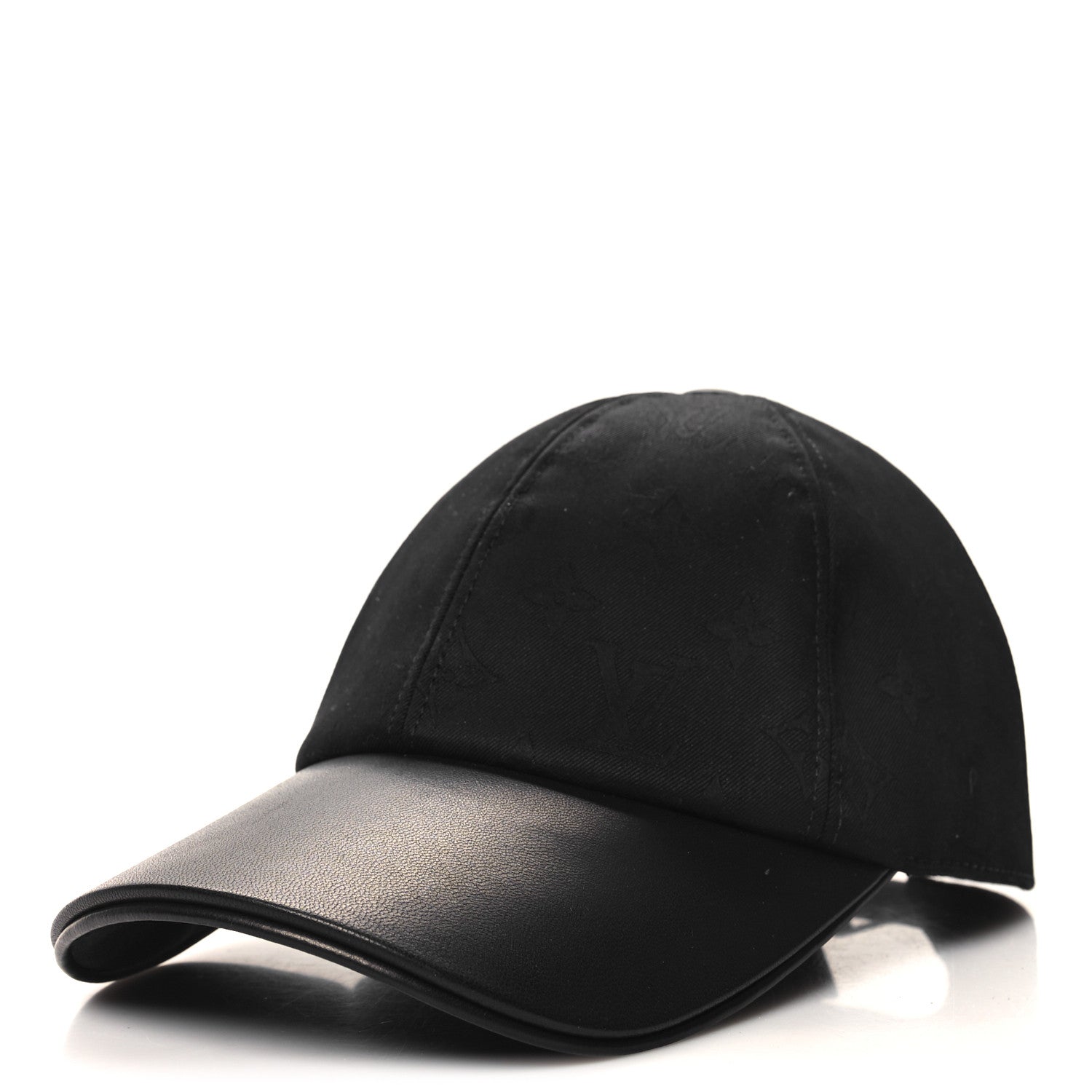 Louis Vuitton Calfskin Cotton Jacquard Monogram LV First Cap Black 1 of 9