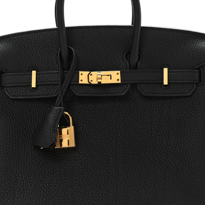 Hermes Togo Birkin 25 Black 8 of 11