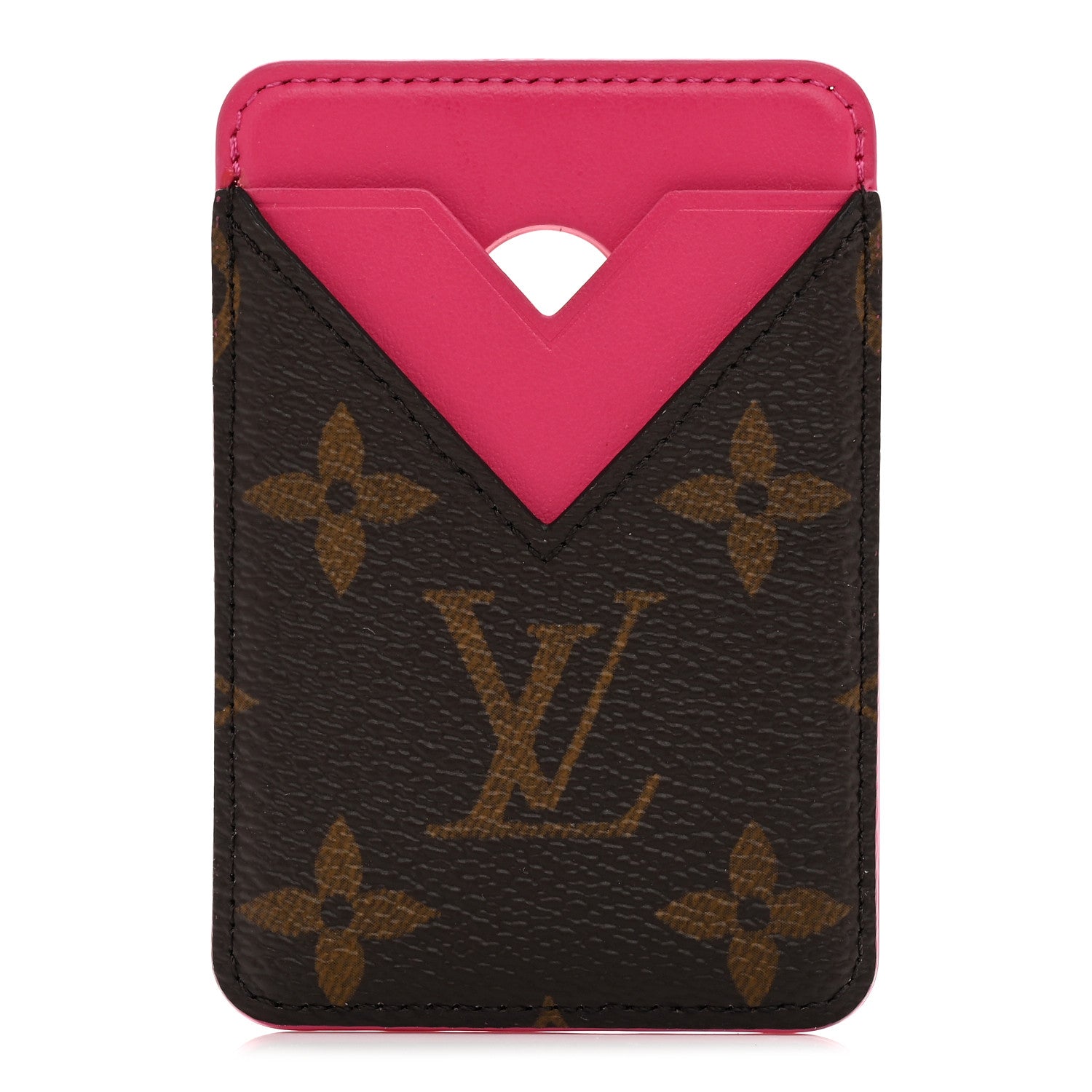 Louis Vuitton Monogram Porte-Cartes Magnet Pondichery Pink 1 of 7