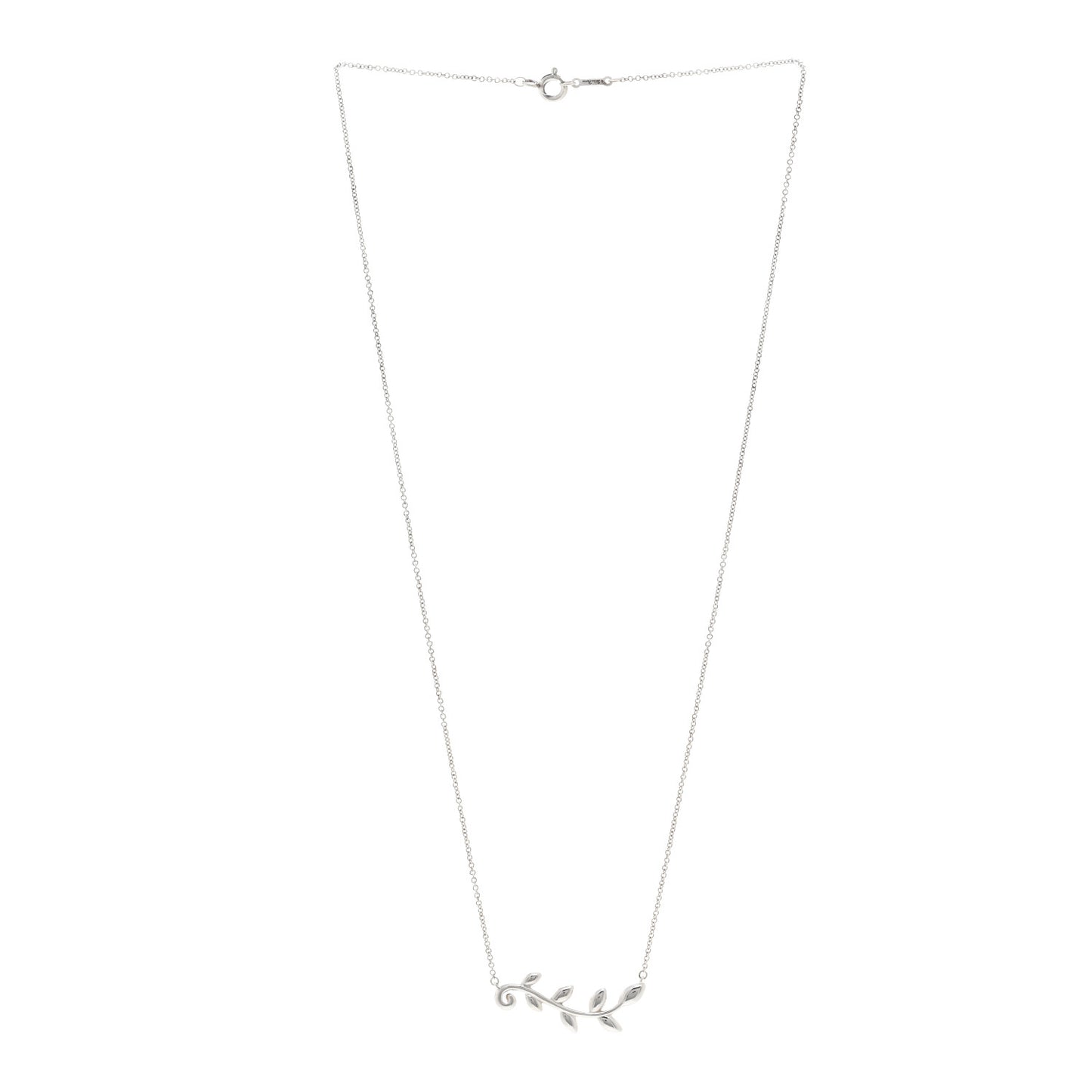 Sterling Silver Paloma Picasso Olive Leaf Vine Pendant Necklace