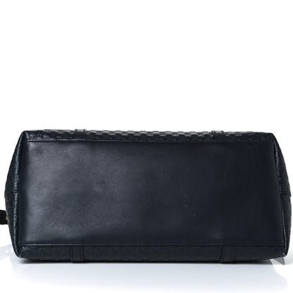 Gucci Soft Microguccissima Dome Satchel Navy 14 of 14