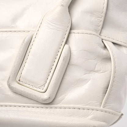 Bottega Veneta Paper Calfskin Maxi Intrecciato Mini Arco Slouch Plaster 12 of 13