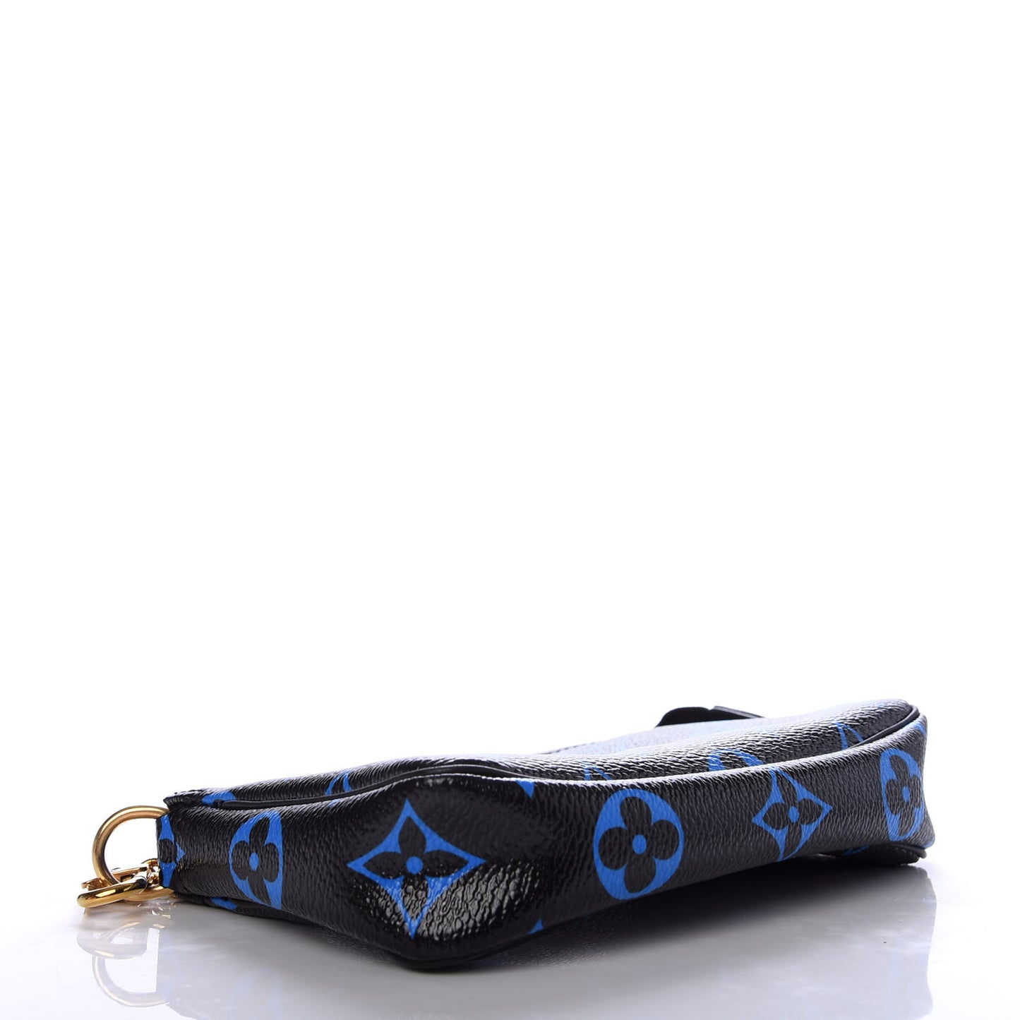 Colored Monogram Mini Pochette Accessories Blue Black