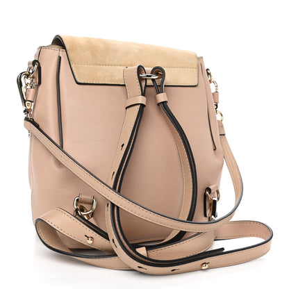 Chloe Suede Calfskin Medium Faye Backpack Cement Pink 2 of 4