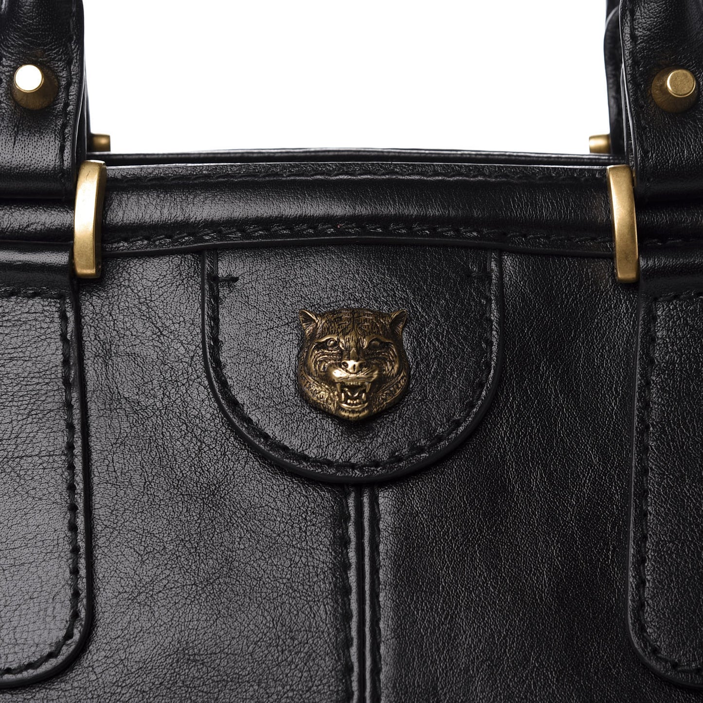 Calfskin Large Re(Belle) Top Handle Bag Black