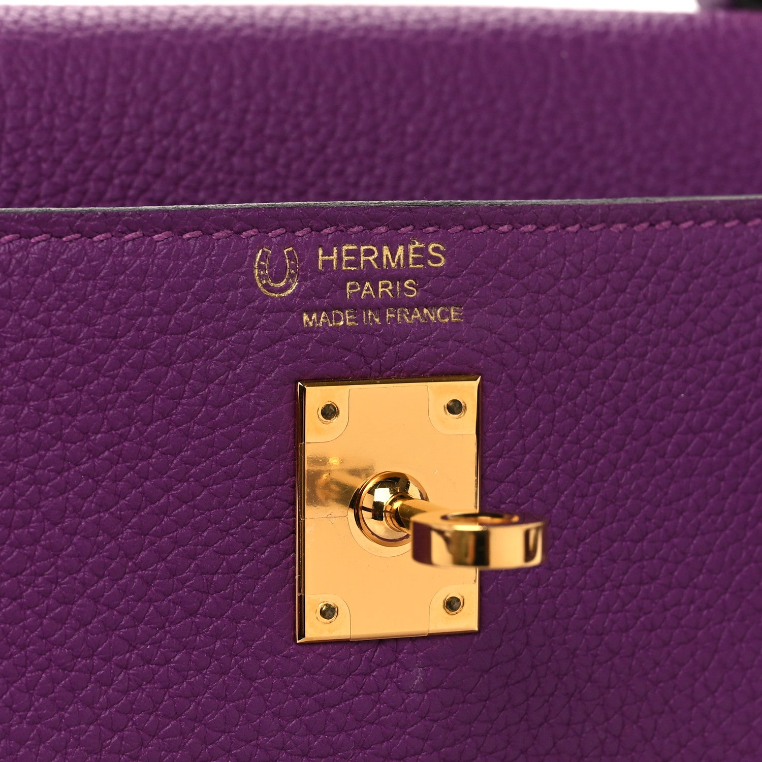 Hermes Togo Horseshoe Kelly Retourne 25 Anemone 6 of 13