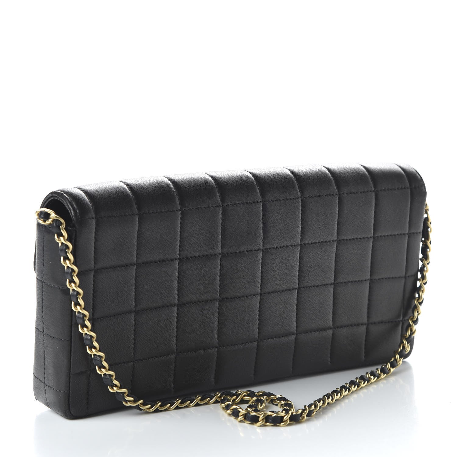 Chanel Lambskin East West Chocolate Bar Flap Black 3 of 10