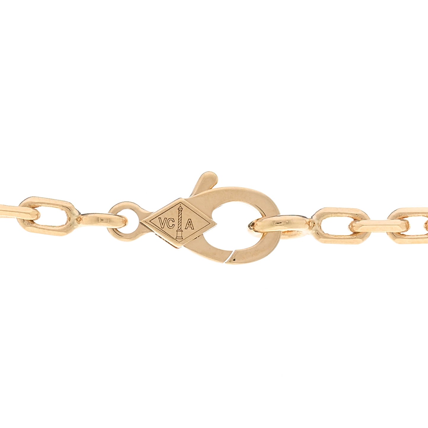 18K Yellow Gold Black Onyx 10 Motifs Vintage Alhambra Necklace