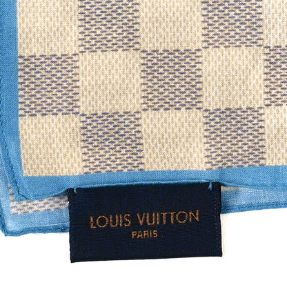Louis Vuitton Cotton Damier Azur Straps Bandana Scarf Multicolor 3 of 3