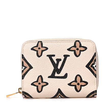 Louis Vuitton Monogram Giant Wild At Heart Zippy Coin Purse Creme 1 of 6