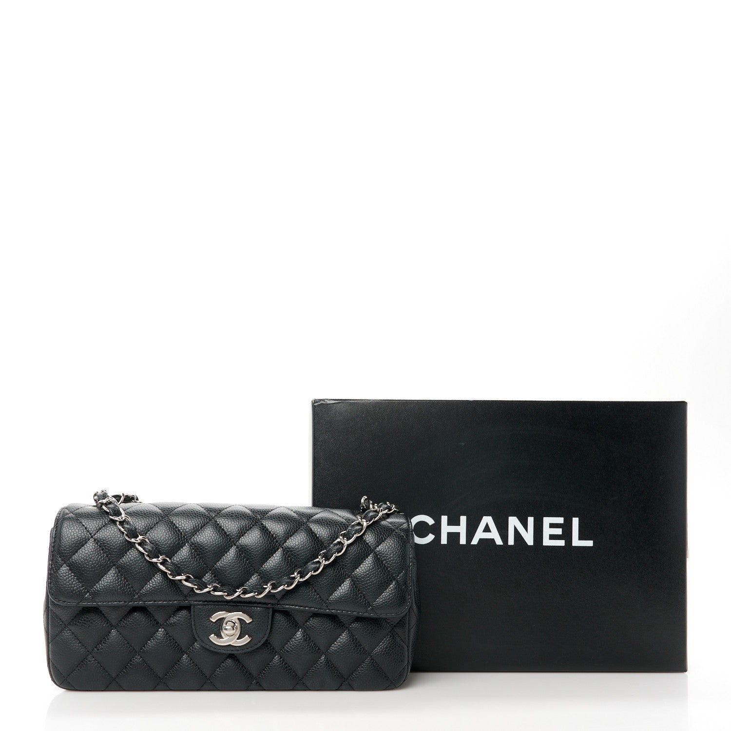 Chanel Caviar Quilted East West Flap Black 12 of 12