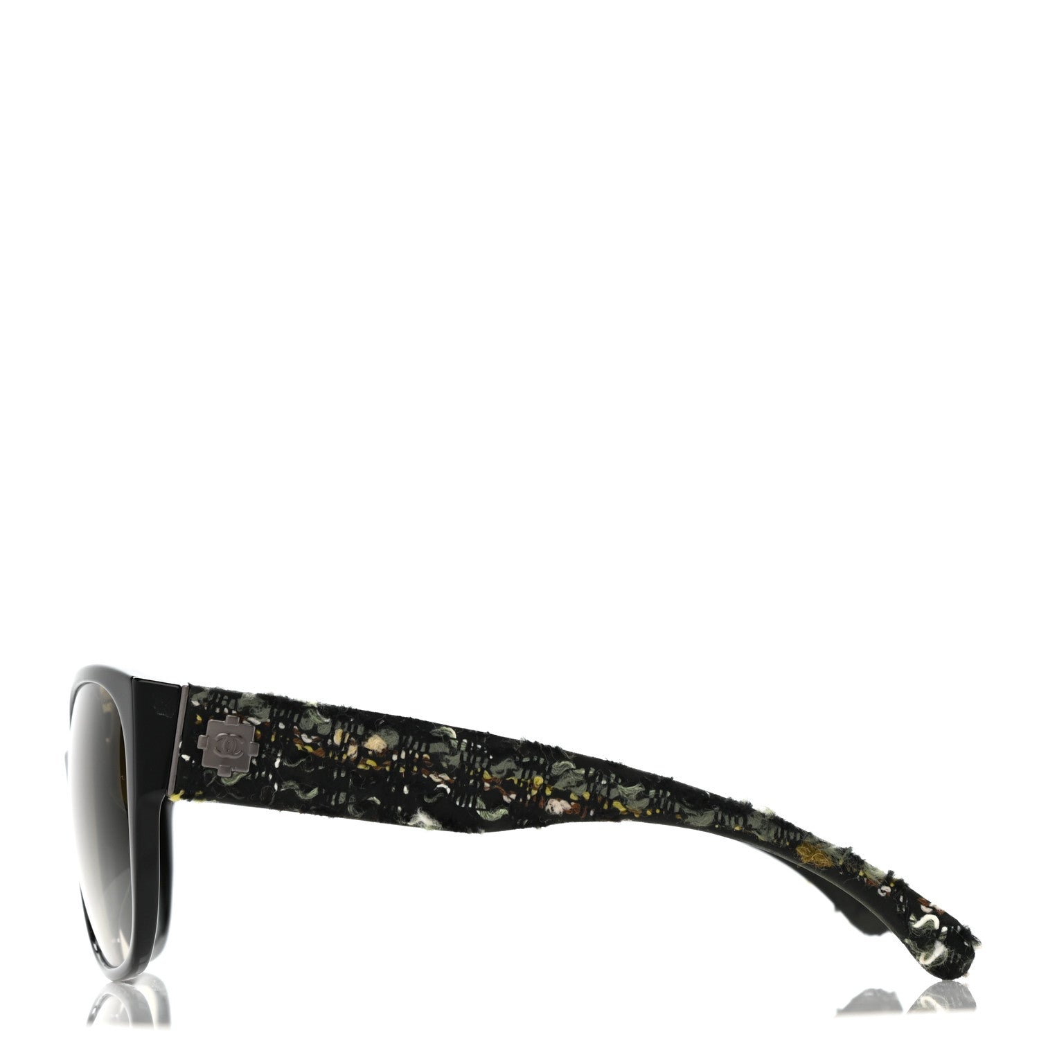 Chanel Tweed Boy CC Sunglasses 5237 Black 3 of 9