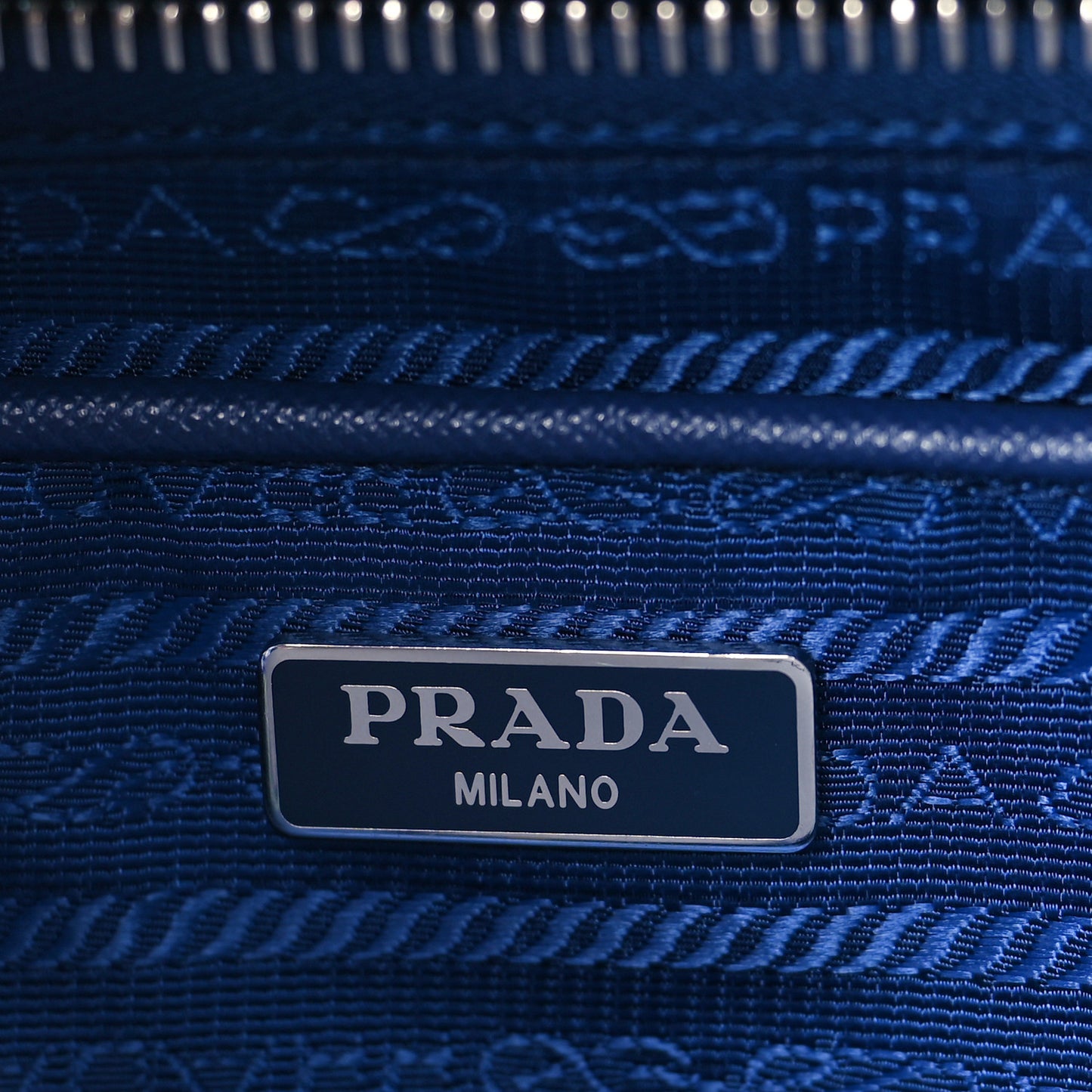 Nylon Saffiano Floral Print Single Buckle Backpack Bluette Dis Primule