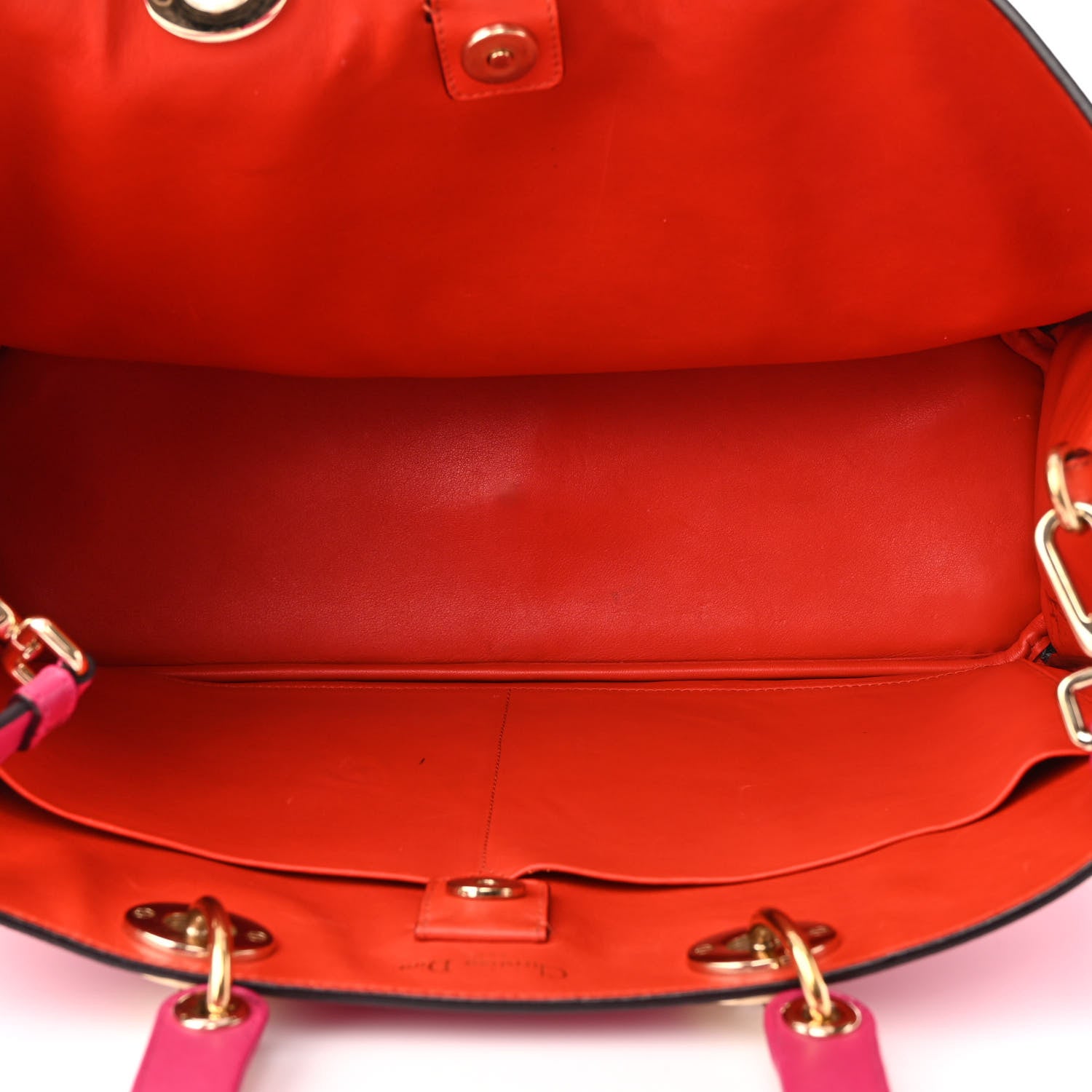 Christian Dior Smooth Calfskin Large Diorissimo Tote Fuchsia 6 of 13