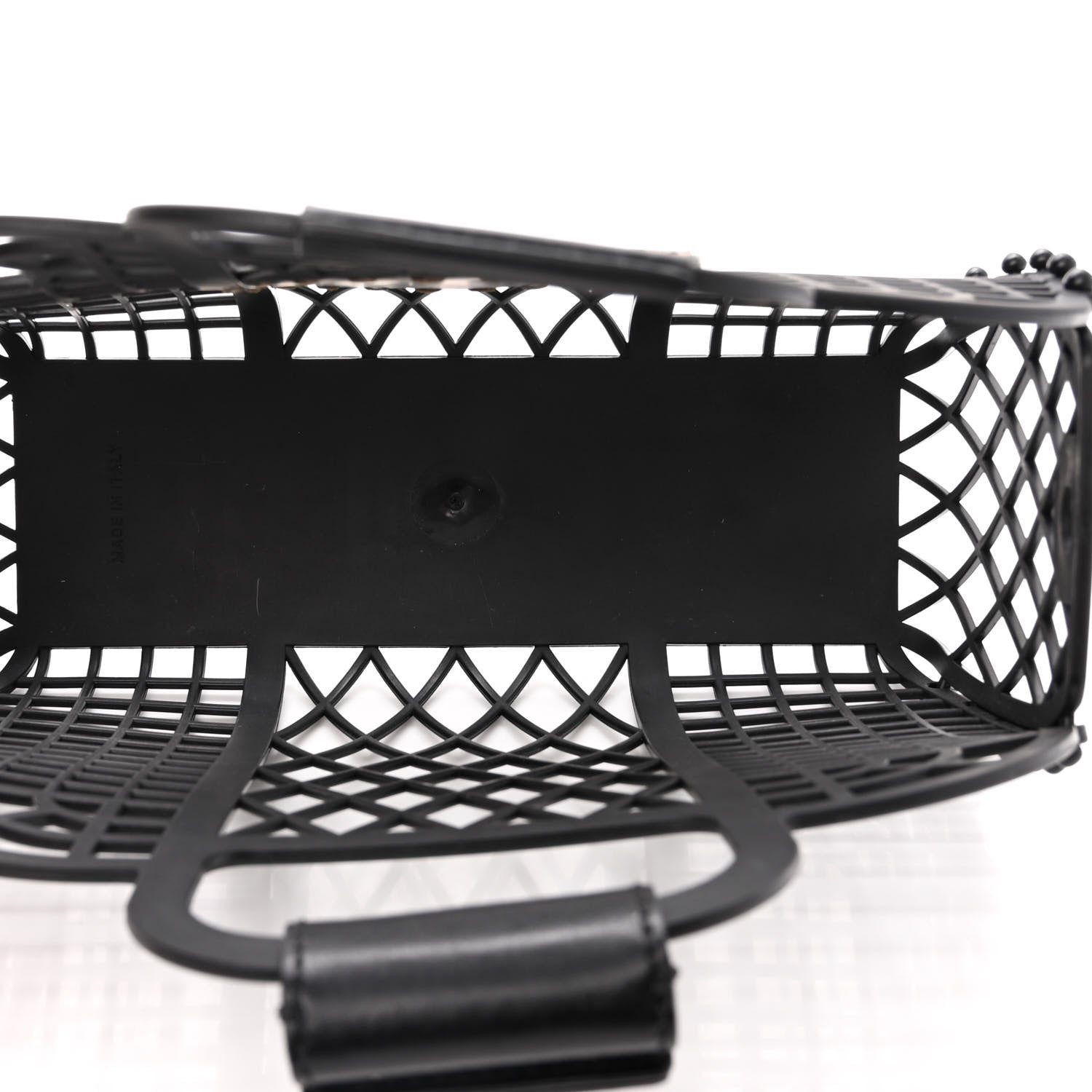 Fendi Recycled Plastic Vitello Liberty Matte Small Fendi Basket Black Miele Scuro 5 of 13