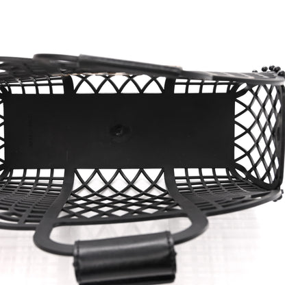 Fendi Recycled Plastic Vitello Liberty Matte Small Fendi Basket Black Miele Scuro 5 of 13