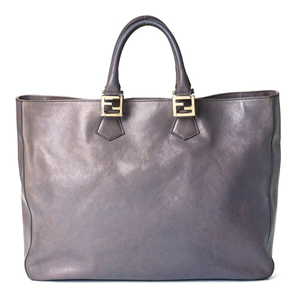 Fendi Vitello Acqua Large Twins Tote Grigio Scuro 1 of 24
