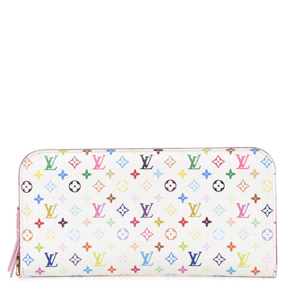 Louis Vuitton Monogram Multicolor Insolite Wallet White Litchi 1 of 11