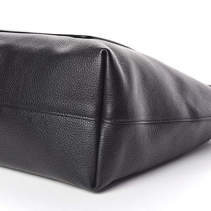 Prada Vitello Daino Pocket Shopping Tote Black 9 of 10