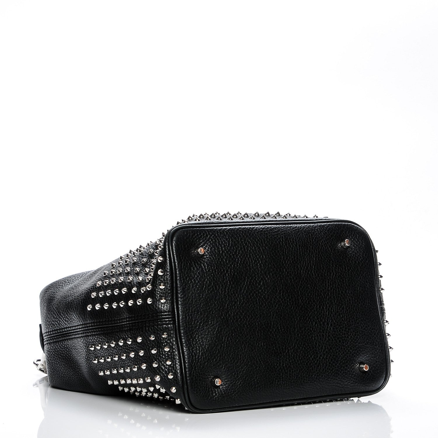 Burberry Calfskin Studded Medium Susanna Hobo Black 4 of 9
