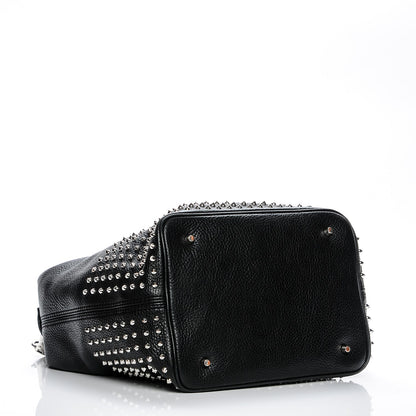 Burberry Calfskin Studded Medium Susanna Hobo Black 4 of 9