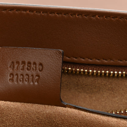 Gucci GG Supreme Monogram Calfskin Padlock Slip Pocket Shoulder Bag Beige Cuir 7 of 11