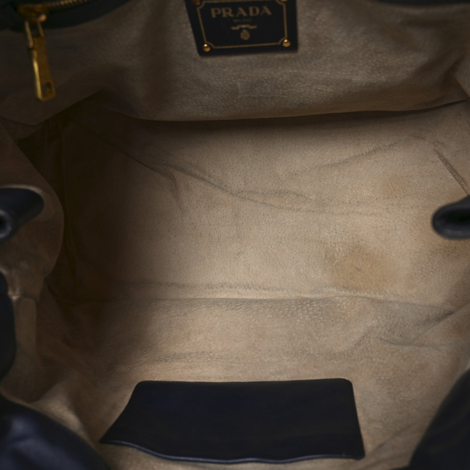 Prada Soft Calfskin Shopping Tote Baltico 5 of 10