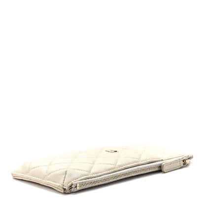 Chanel Caviar Quilted Classic iPhone Pouch Light Beige 9 of 11