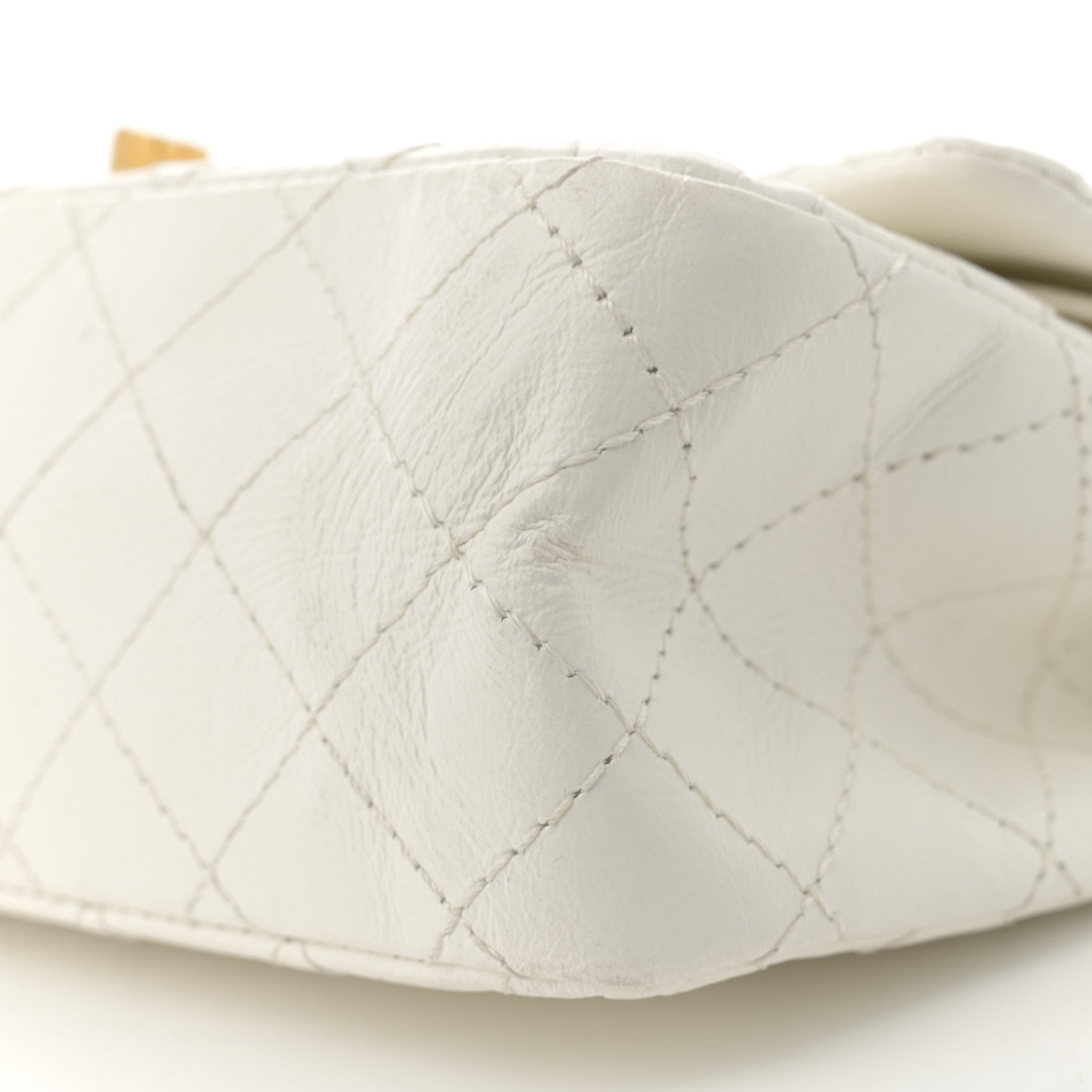 Chanel Aged Calfskin Quilted 2.55 Reissue 225 Flap White 10 of 15