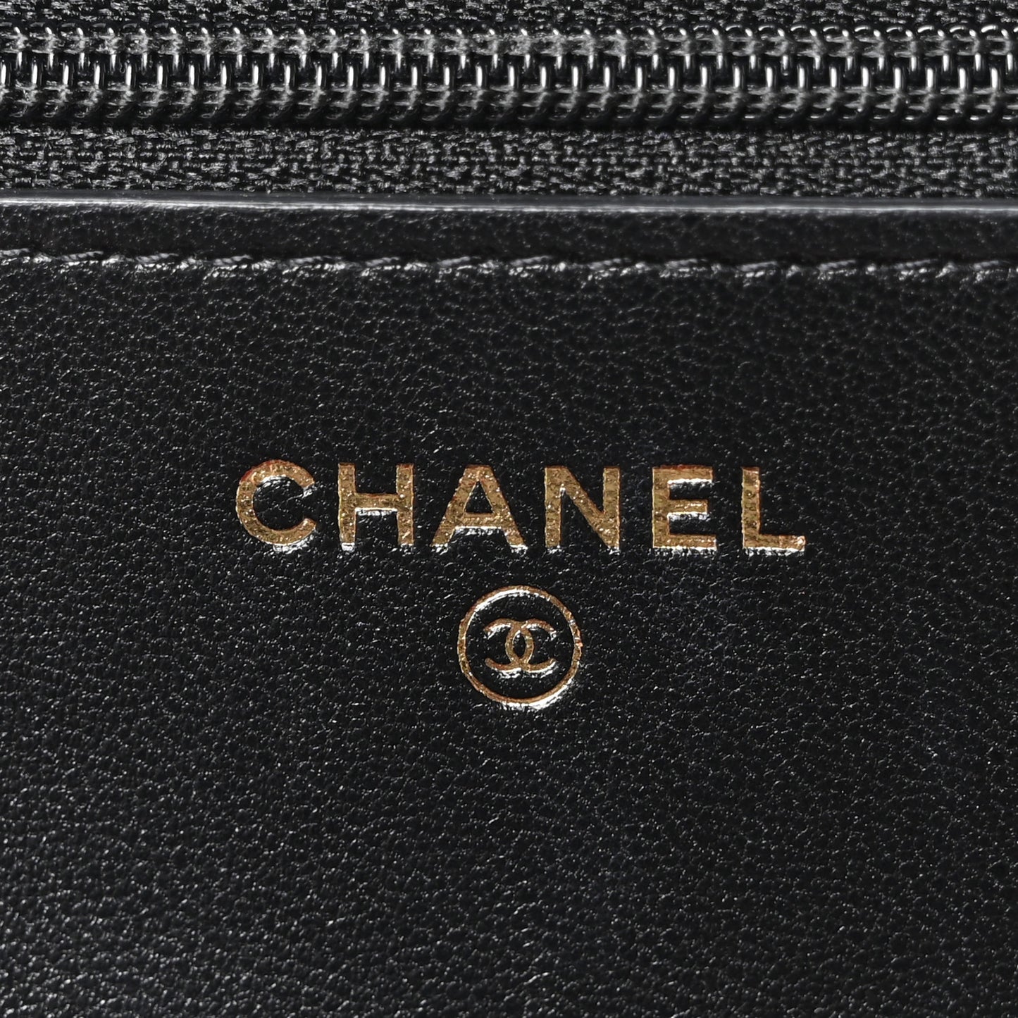 Lambskin Quilted Chanel 19 Wallet On Chain WOC Black