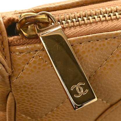 Chanel Caviar Quilted Timeless CC Shoulder Bag Beige 12 of 13