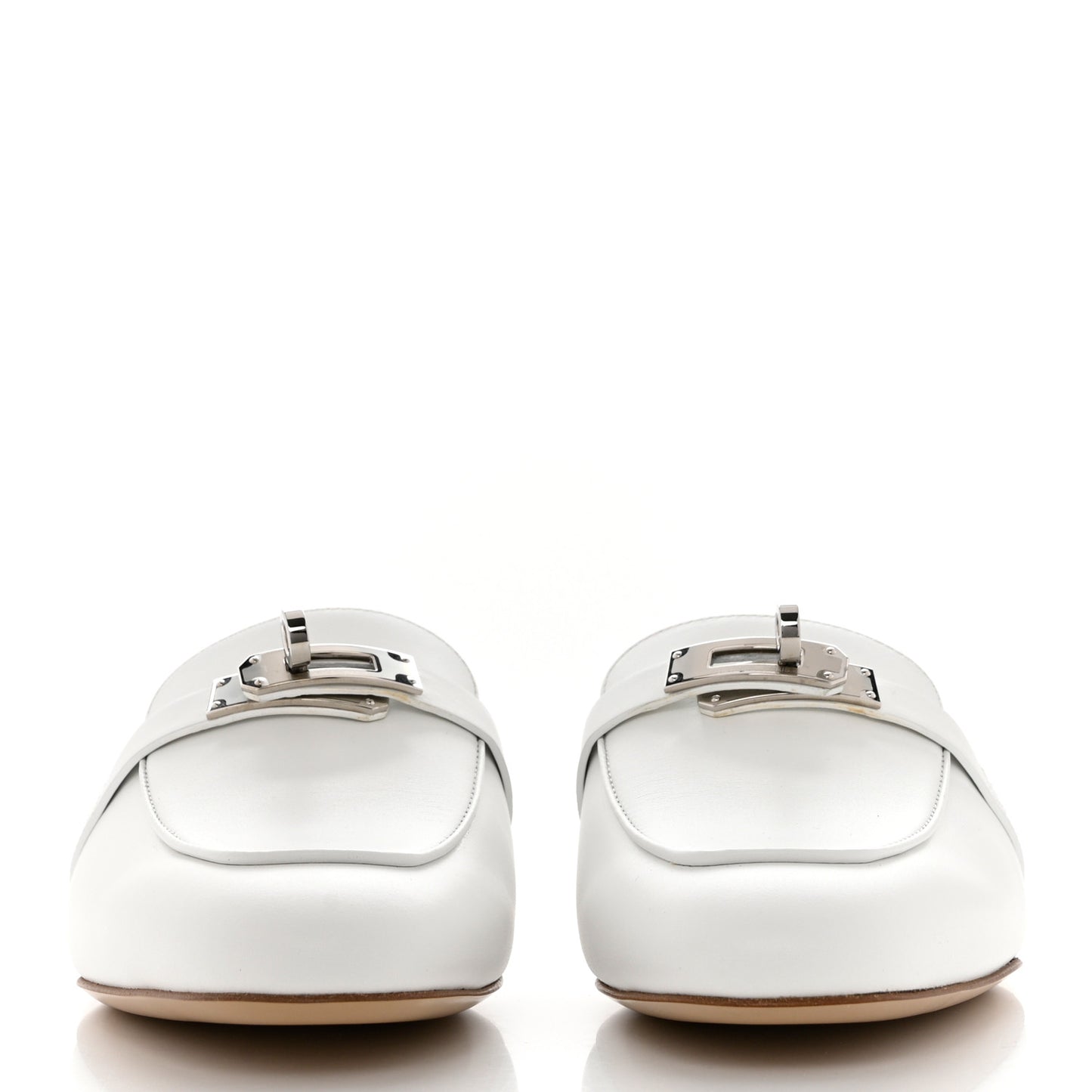 Calfskin Oz Mules 36 White