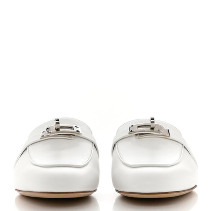 Hermes Calfskin Oz Mules 36 White 2 of 9