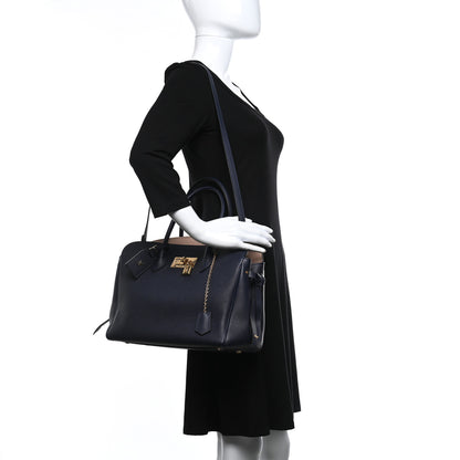 Louis Vuitton Veau Nuage Milla MM Black Beige 2 of 9