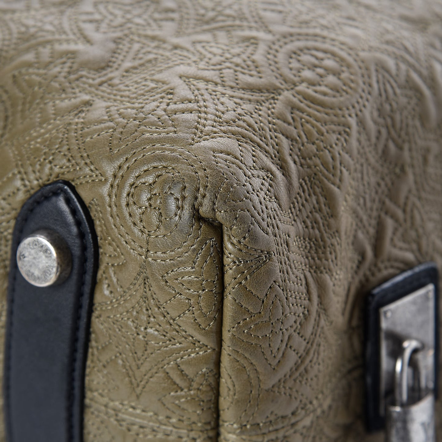 Monogram Lambskin Antheia Hobo PM Olive
