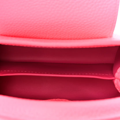 Louis Vuitton Taurillon Monogram Tuffetage Capucines Mini Fluo Pink 5 of 10
