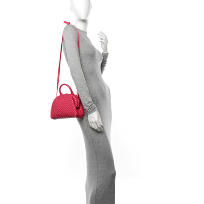 Bottega Veneta Nappa Intreccio Mini Padded Handle Bag Cranberry Pink 2 of 11