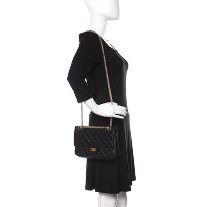 Chanel Aged Calfskin Quilted 2.55 Reissue 225 Flap Black 3 of 11