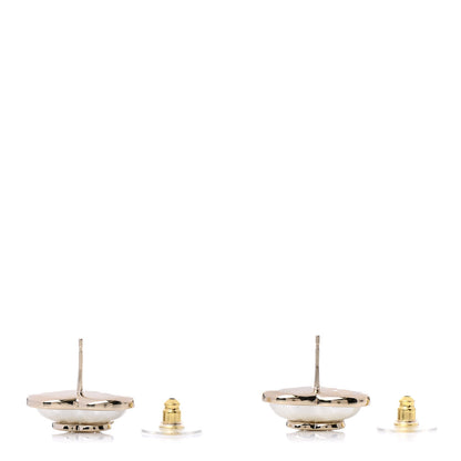 Chanel Pearl CC Heart Earrings Gold 3 of 5