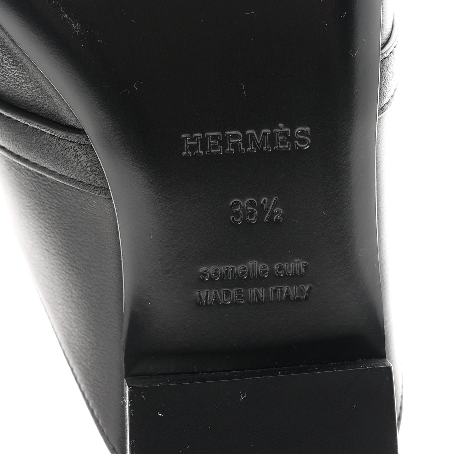 Fringed Calfskin Oz Mules 36.5 Black